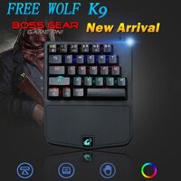 Bàn phím cơ 1 tay gaming (Blue Switch) Free Wolf K9