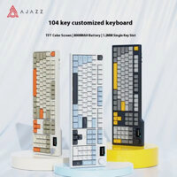 Bàn phím cơ Ajazz ak35i V3 Trò chơi chơi chơi Game không dây 104 phím với màn hình 2,4g / Bluetooth / Có dây