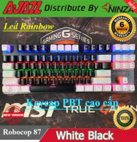Bàn phím cơ AJAZZ AK40 White Black - Black switch - Led Rainbow