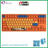 BÀN PHÍM CƠ AKKO 3087 RF DRAGON BALL Z GOKU - DUAL-MODE / AKKO SWITCH V3 CREAM BLUE