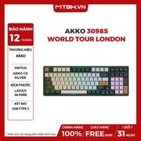 Bàn Phím Cơ AKKO 3098S World Tour London (Hotswap / Foam tiêu âm / RGB / AKKO CS switch)
