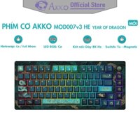 Bàn phím cơ AKKO MOD007v3 HE Year of Dragon [ Hotswap / RGB / USB TypeC 8K Hz / Magnetic Switch / 82 Key ]  - Chính Hãng