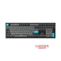 Bàn phím cơ AKKO MonsGeek MG108 Black & Cyan (Akko CS sw - Wine White)