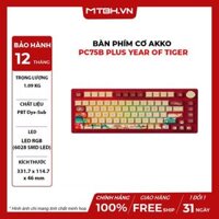 Bàn Phím Cơ AKKO PC75B Plus Year of Tiger (Bluetooth 5.0 / Wireless 2.4Ghz / Hotswap / Foam tiêu âm)