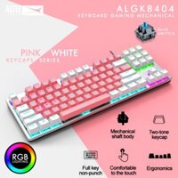 BÀN PHÍM CƠ ALTEC LANSING ALGK 8404 LED USB TRẮNG HỒNG