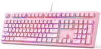 Bàn Phím cơ Aukey G15 PINK RGB 108key