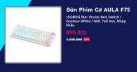 Bàn Phím Cơ AULA F75 (F75-LEOBOG Reaper Switch - White - Mới, Full box, Nhập khẩu)
