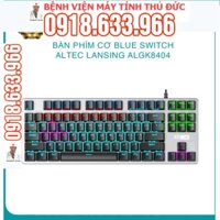 Bàn phím cơ blue switch ALTEC LANSING ALGK8404 loại 87 phím led rainbow - hơn 20 chế độ tùy chỉnh (3 màu tuỳ chọn)
