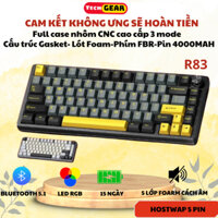 Bàn Phím Cơ Bluetooth Không Dây Ziyou Dark Alien R83 Case Full Nhôm Cao Cấp App Macro Hotswap 5 Pin .