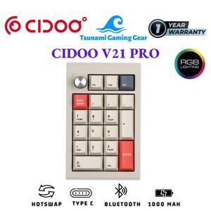 Bàn phím cơ Cidoo V21 Tri-mode