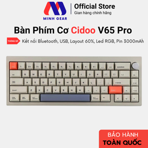 Bàn phím cơ Cidoo V65 Dual mode