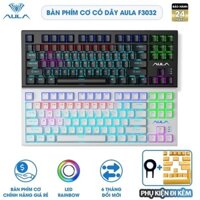 Bàn Phím Cơ Có Dây 87 Phím AULA F3032 Gaming Led Rainbow 5 Pin Chơi Game Giá rẻ Chính Hãng