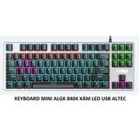 BÀN PHÍM CƠ CÓ DÂY (USB) ALTEC LANSING ALGK 8404 LED BẠC (BLUE SWITCH)  - Chuyên Chơi Game - Hàng Chính Hãng