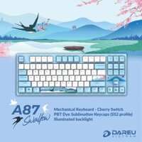 Bàn phím cơ DAREU A87 SWALLOW PBT Brown CHERRY switch