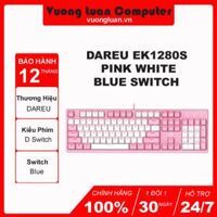 Bàn phím cơ DareU EK1280S Pink White Blue switch