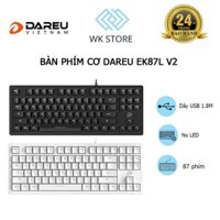 Bàn Phím Cơ DareU EK87L V2 | Dream / Firely Switch | Trắng / Đen | Không LED (Mới, BH 24T)