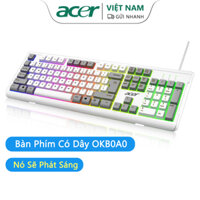 Bàn PhíM Có Dây Acer OKB0A0 Hai MàU Dạ Quang Không ỒN Chuyên DụNg Cho Văn PhòNg