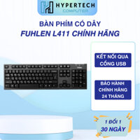 Bàn phím có dây Fuhlen L411 ĐEN dành cho máy tính, văn phòng - Hàng chính hãng