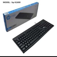 Bàn phím có dây HP K1600 mỏng bấm êm nhạy cho máy tính laptop -Đẹp
