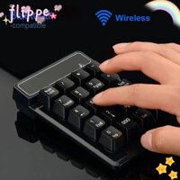 Bàn phím có dây không dây FLIPPE, Bàn phím số USB Bluetooth Mini, Máy tính xách tay kế toán PC Numpad Thu 2.4GHz 19 phím Số Pad