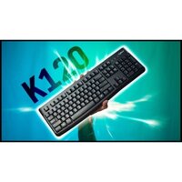 Bàn phím có dây Logitech K120 Bền bỉ, chống tràn - HÀNG CHÍNH HÃNG