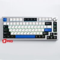 Bàn phím cơ EK75 Pro AL - White (Case Nhôm, 3 Mode)
