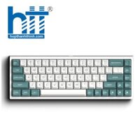 Bàn phím cơ FL-Esports FL680SAM Aqua Green Wireless Gateron Cap White switch