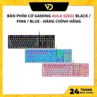 BÀN PHÍM CƠ GAMING AULA S2022 BLACK / PINK / BLUE - Hàng Chính Hãng