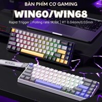 Bàn phím cơ Gaming AULA Win60 Win68 HE Pro/Max LED RGB, Rapid Trigger 0.02, 8KHz Polling Rate, SOCD
