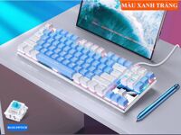 Bàn phím cơ gaming blue swtich YINDIAO ZK3 mini size 87 phím với đèn led RGB nhiều màu sắc rực rỡ