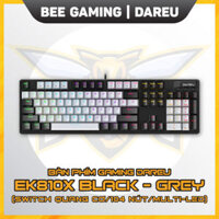 Bàn phím cơ gaming Dareu – EK810X Black Grey (Chống nước / Multi-Led / switch quang cơ)