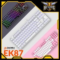 Bàn phím cơ Gaming DAREU EK87 Black / PINK / White Swich RED new chính hãng