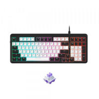 Bàn Phím Cơ Gaming DAREU EK98 White x Black (Multi-Led, PBT Double Shot OEM profile, DareU Dream / Firefly sw)