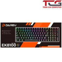 Ban phim cơ Gaming DareU EK8100 RGB New - Hàng chính hãng - Brown