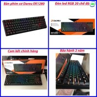 Bàn phím cơ Gaming Dareu EK1280 - Mã cũ DK1280 - Led RGB - 20 chế độ led - Cam kết chính hãng - Bảo hành 24 tháng