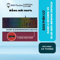 Bàn phím cơ Gaming DAREU EK1280s v2 104KEY (MULTI LED, RGB Strip,Blue/ Brown/ Red) D switch)