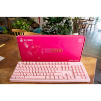 Bàn Phím Cơ Gaming E-Dra EK3104 Pink Huano Switch - Hàng Chính Hãng - Blue Switch