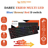 Bàn phím cơ gaming full size led nhiều màu đổi màu EK810 chính hãng Dareu - Bảo hành 2 năm