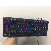 Bàn phím cơ gaming giá rẻ fuhlen m87s rgb blue sw hàng 2nd