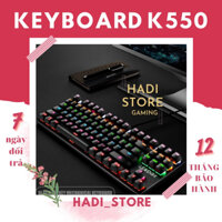 Bàn Phím Cơ Gaming K550 LEAVEN Đèn Led RGB 87 Key Blue Switch HADI_STORE GAMING