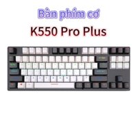 Bàn phím cơ Gaming K550 Pro Plus Full Led 87 Phím Red, Blue Switch