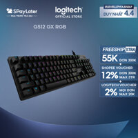 Bàn phím cơ gaming Logitech G512 GX RGB - 3 loại phím cơ GX Switch, cổng USB 2.0