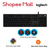 Bàn phím cơ gaming Logitech G512 GX RGB - 3 loại phím cơ GX Switch, cổng USB 2.0