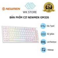 Bàn phím cơ Gaming Newmen GM326 - White | Brown Switch | Bảo hành 24 Tháng
