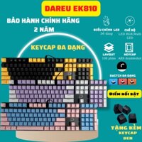 Bàn phím cơ gaming red switch brown blue switch EK810 full size led nhiều màu đổi màu chính hãng Dareu - Bảo hành 2 năm