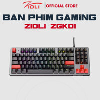 Bàn phím cơ Gaming Zidli ZGK01 (Quang cơ, Aluminum, 90 phím, IP68, RGB, USB Port) - Hàng Chính Hãng