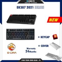 Bàn Phím Cơ Gaming🎮FREESHIP🎮 E-DRA EK387 2021 (Huano - Gateron Switch/Type C/Cherry Stab) - Hàng chính hãng