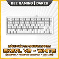 Bàn phím cơ giá rẻ DAREU – EK87L v2 White (Không Led / Keycap ABS / Switch Dareu Dream – Firefly)