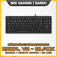 Bàn phím cơ giá rẻ DAREU – EK87L v2 Black (Không Led / Keycap ABS / Switch Dareu Dream – Firefly)