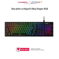 Bàn phím cơ HyperX Alloy Origins RGB kết nối USB Type-C, Switch HyperX mechanical